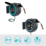 Gardena PowerRoll XL стенна кутия за маркуч 35 м, тюркоазен цвят – комплект 18640-20