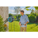 Gardena Акумулаторна стенна кутия PowerRoll XXL, самостоятелна, 40 м, тюркоазен 18645-55