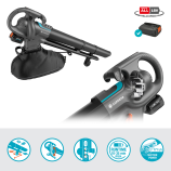 Gardena Акумулаторен прахосмукач/вздухвачка PowerJet Collect 18V P4A комплект 14895-20