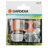 Gardena Комплект за свързване на маркуч (бърза връзка 13 мм и 15 мм) 18279-20