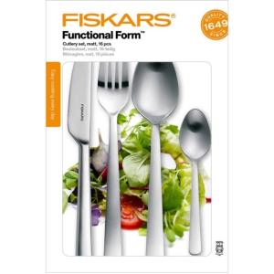 Fiskars Комплект прибори за хранене Functional Form™, 16 бр., матово покритие 1002958